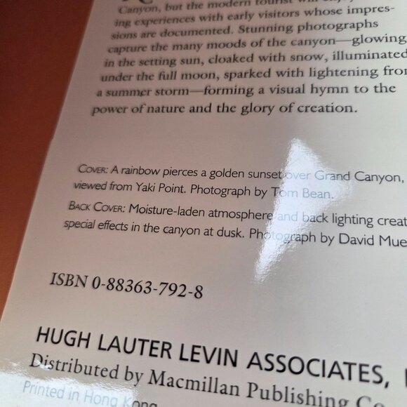 The Grand Canyon Hardcover Book With Personalized Inscription To Gaston Caperton - Picture 7 of 8